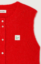 Load image into Gallery viewer, East Sleeveless Cardigan - Chilli
