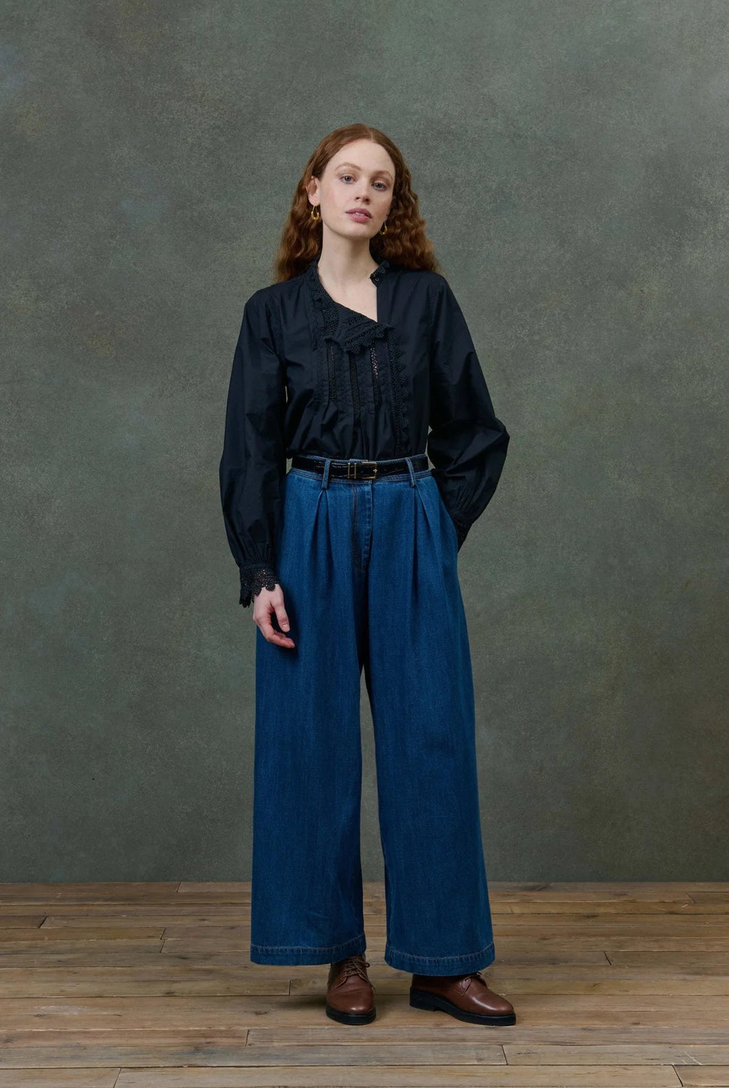Federica Pants - Stone Blue