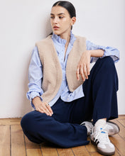 Load image into Gallery viewer, Chana Frill Shirt - Light Blue
