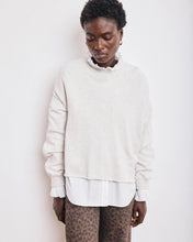 Load image into Gallery viewer, Women&#39;s round-neck sweatshirt with long sleeves and a loose, boxy fit by Hartford. Shown in off white. Dropped armholes with double-stitched details. Clean-edge finish at hem. Available at aprilmae - a womenswear boutique located in Chiswick west London specialising in contemporary, everyday clothing for women.  Visit our shop on Devonshire Road W4 for the latest arrivals from brands including Rains, Rails, Bellerose, Bonte, Vanessa Bruno, Hartford and Colorful Standard.
