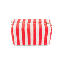 Load image into Gallery viewer, Red and white striped Terry toiletry pouch on a white background by Rose in April. Available at aprilmae - a womenswear boutique located in Chiswick west London specialising in contemporary, everyday clothing for women.  Visit our shop on Devonshire Road W4 for the latest arrivals from brands including Rains, Rails, Bellerose, Bonte, Vanessa Bruno, Hartford and Colorful Standard.
