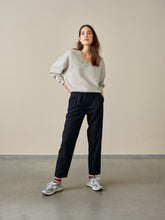 Load image into Gallery viewer, VILLA Pinstripe Slouchy Pants - Navy
