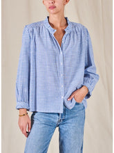 Load image into Gallery viewer, Chrissie Shirt - Blue Stripe
