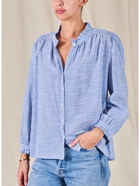 Chrissie Shirt - Blue Stripe