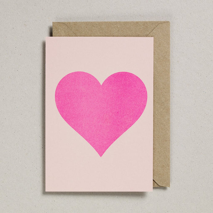 Pink Heart Petra Boase greeting card
