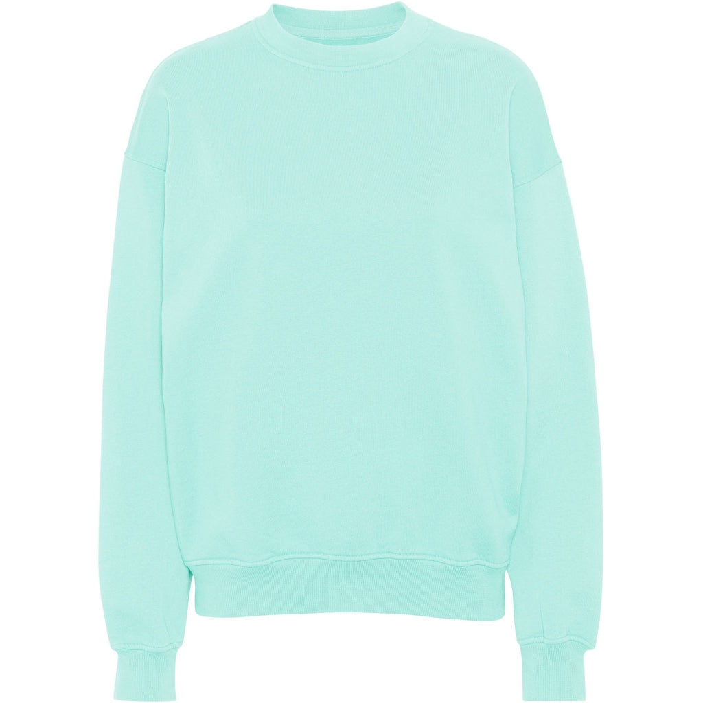 Oversized Crew Sweatshirt - Light Aqua
