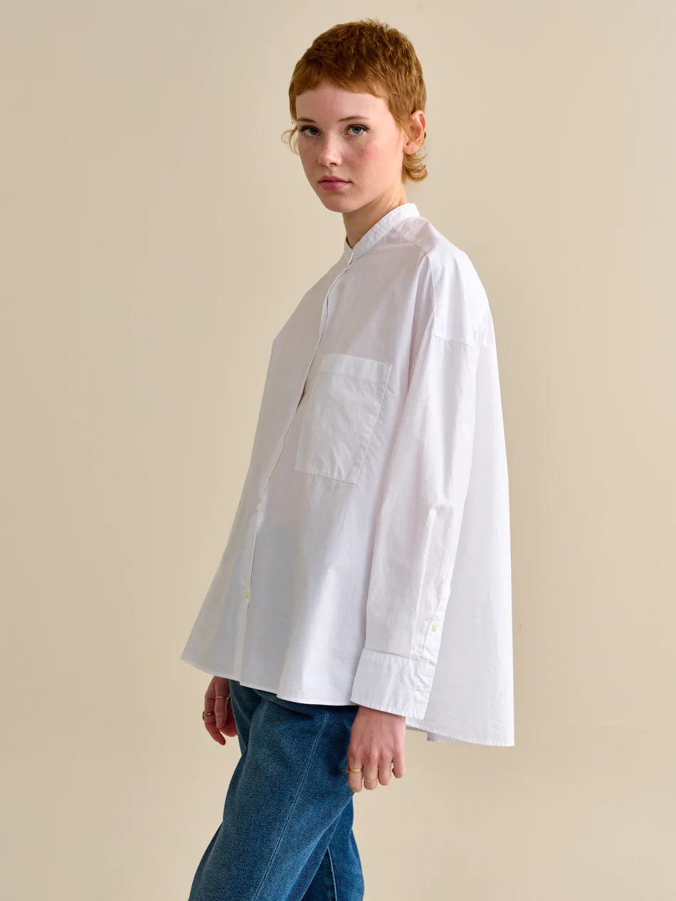 Gorky Oversized Cotton Shirt - White